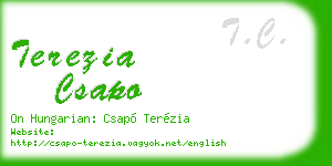 terezia csapo business card